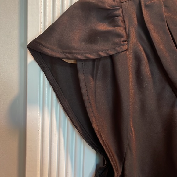 Vintage style dress, satin top and knit bottom, great condition, size 4 - Picture 5 of 7